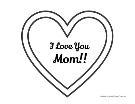 printable  love  mom coloring pages mom coloring pages