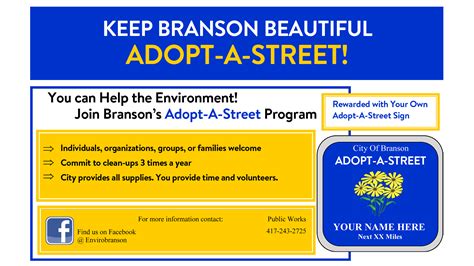 adopt a street program branson mo official website