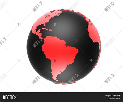 black red globe image photo  trial bigstock