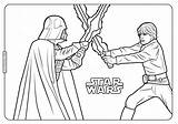 Luke Darth Vader Coloring Wars Star Pages Whatsapp Tweet Email sketch template