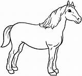 Colorir Cavalos Cavalo Imprimir sketch template