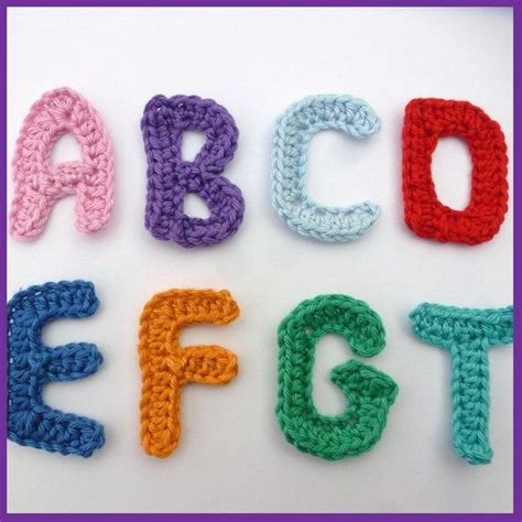 crochet letter patterns  super easy  crochet flower