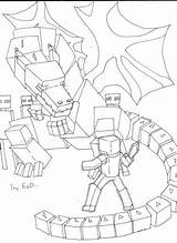 Ender Dragon Coloring Pages Minecraft Search Google sketch template