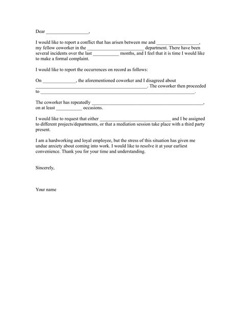 complaint letter sample   business letter templates
