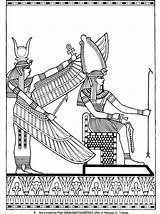 Egitto Iside Antico Egizia Pagine Faraone Egiziana Adulti Egiziano Dea Antica Tatuaggio sketch template