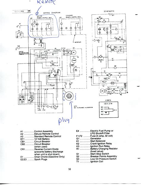 onan  generator parts diagrams