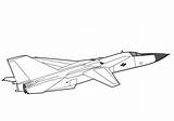 Stealth Bomber sketch template