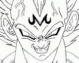 Coloring Dragon Ball Vegeta Majin Pages Energy Color Dbz Monster Kids Gt Library Clipart Incredible Print Popular Face Template sketch template