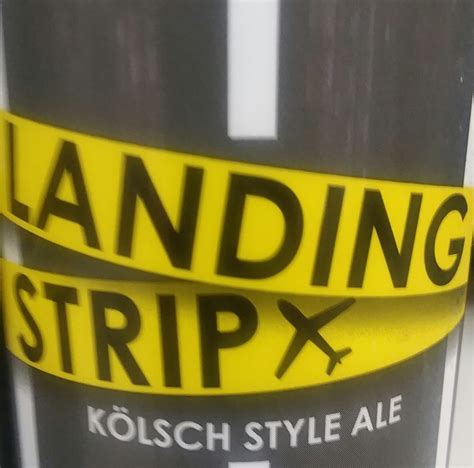 photo of cross keys landing strip beer label
