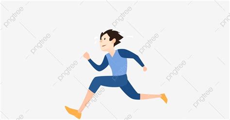 Gambar Orang Sedang Berlari Kartun Foto Modis