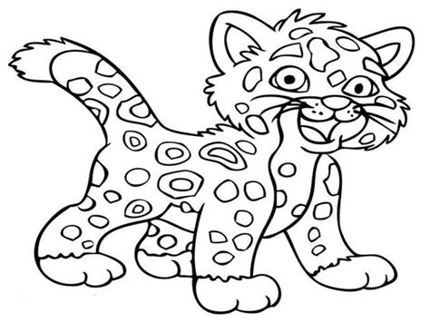 baby cheetah coloring page netart