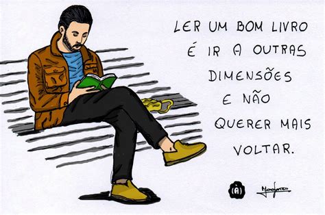 ler um bom livro frase  facebook