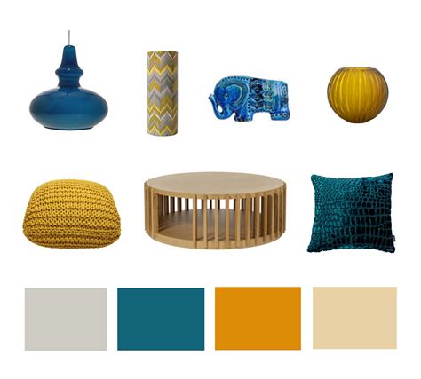 inspiration  zoe perfect palette teal  mustard yellow