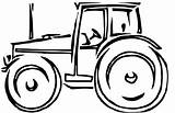 Tractor Coloring Pages Farm Deere John Tractors Drawing Print Easy Simple Cartoon Outline Colouring Lawn Clipart Printable Mower Farmall Cliparts sketch template