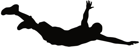 man diving silhouette  images  clkercom vector clip art