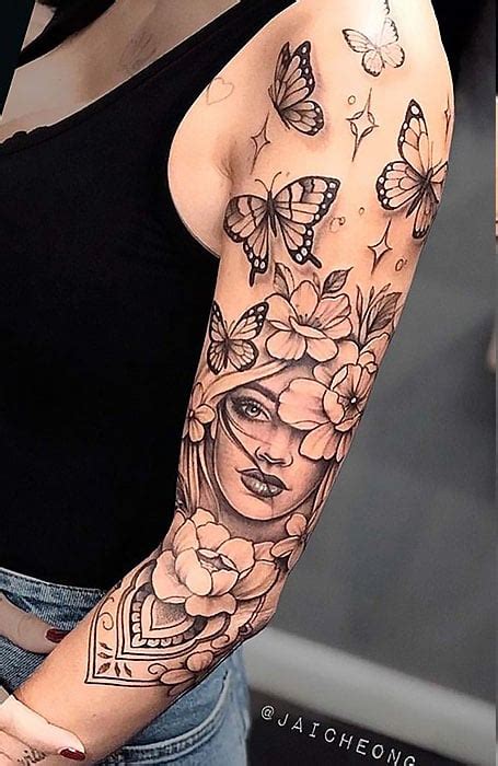 Discover 82 Feminine Sleeve Tattoo Ideas Best Esthdonghoadian
