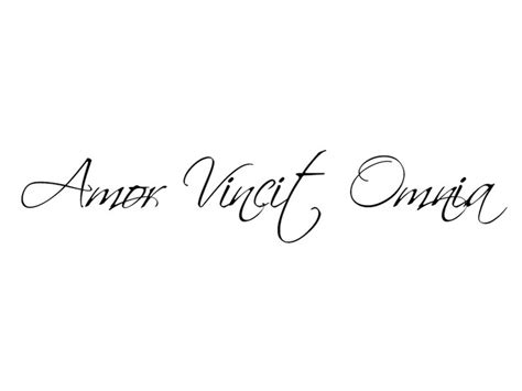 amor vincit omnia love conquers all tattoos pinterest all love amor and love the