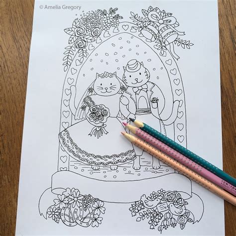 coloring pages  adults wedding gift unique wedding gift wedding