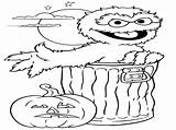 Oscar Grouch Coloring Pages Sesame Street Halloween Getcolorings Award Getdrawings Drawing Color Printable sketch template