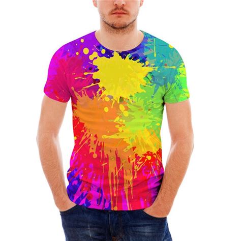 forudesigns  shirt mixed color printing mens tshirt  summer