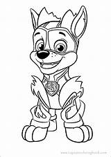 Coloring Mighty Pups Patrol Paw Pages Popular sketch template