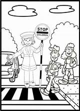 Safety Coloring Road Kids Crossing Zebra Colouring Traffic Choose Board Pages Drawing Preschool Child sketch template