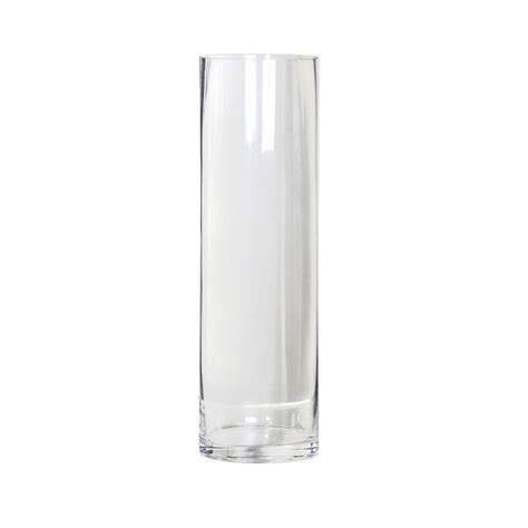 Large Glass Cylinder Vase By Dibor