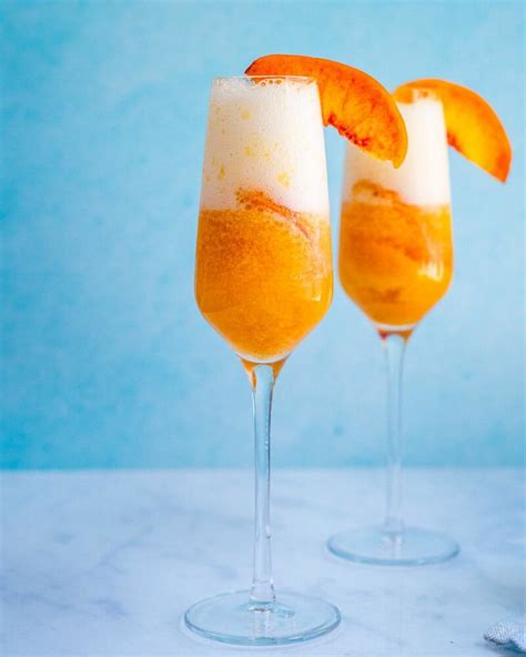 here s how to make a peach bellini this sparkling italian cocktail