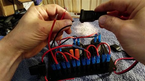 wiring   volt switch panel  making      youtube
