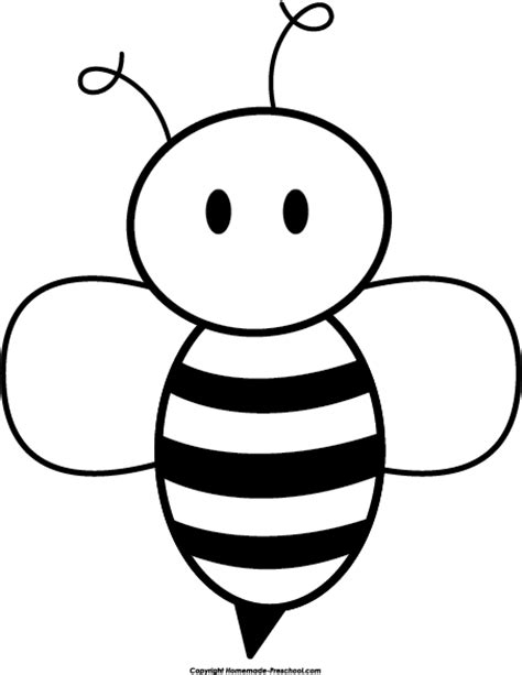 bee clipart outline bee outline transparent