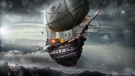 pirate airship psd   kdessing  deviantart