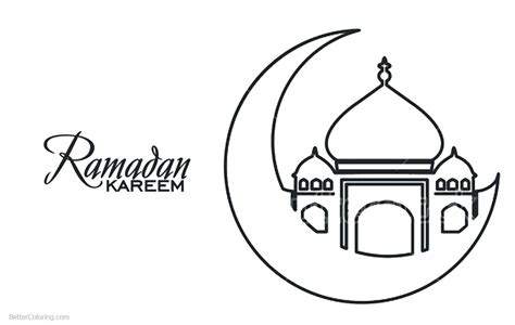 ramadan kareem coloring pages  printable coloring pages