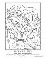 Holy Family Coloring Pages Adult Colouring Kindergarten Kids Craft Children Scribd sketch template