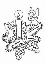 Coloring Pages Printable Christmas Advent Wreath Angels Xmas Candle Colouring Sheets Color Getcolorings Colorings Sheet Kids sketch template