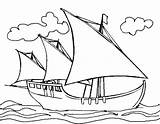 Coloring Columbus Ships Pages Christopher Nina Drawing Ship Kids Color Print Printable Fun Getdrawings Getcolorings sketch template