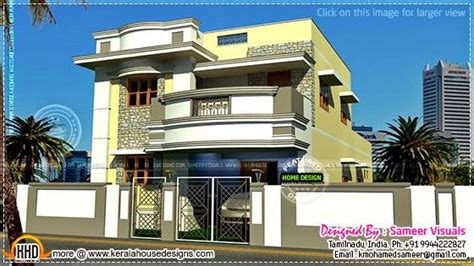 modern style tamil house home kerala plans