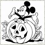 Coloring Mickey Pages Mouse Pumpkin Halloween Disney Printable Print Pumpkins Sheets Kids Inside Color Cute Came Clubhouse Fall Boys Cliparts sketch template