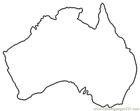 australia map coloring pages coloring page blog