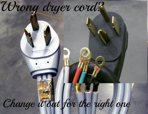 wiring  prong dryer plug