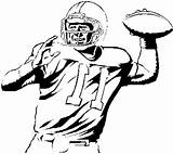 Coloring Player Nfl Pages Getcolorings Printable sketch template