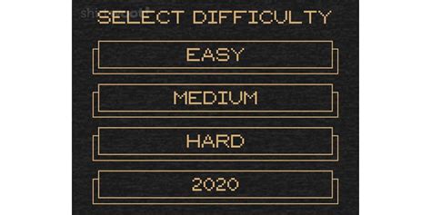difficulty level