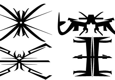 strange symbols brush set
