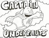 Underpants Captain Coloring Pages Printable Print Kids Color Birthday Clouds Book Flying Para Capitao Sheets Cueca Coloringhome Drawing Books Dog sketch template