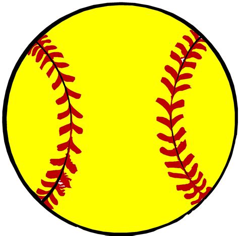 cartoon softball pictures clipart