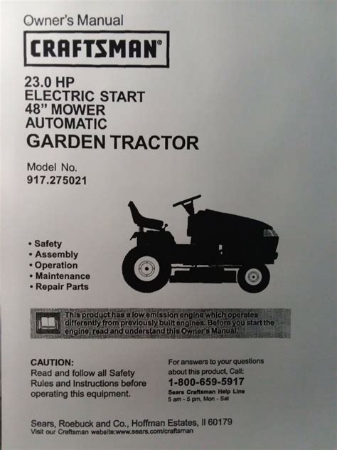 craftsman gt garden tractor owner  manual fasci garden