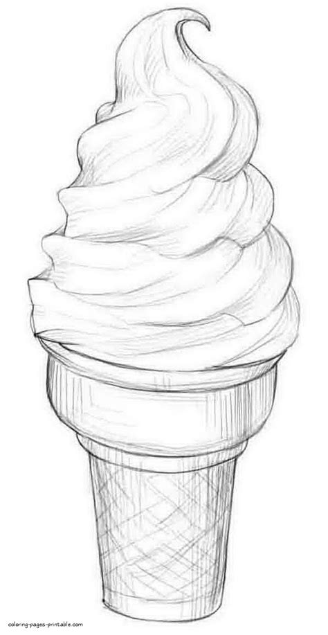 ice cream cone  print  color coloring pages printablecom