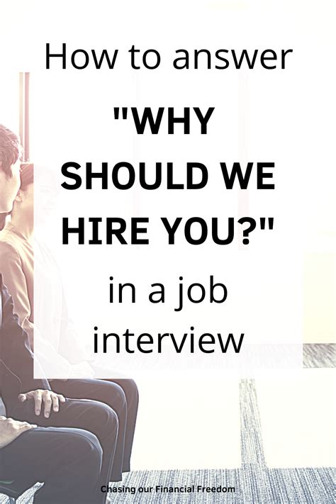 Why Should We Hire You How To Answer Job