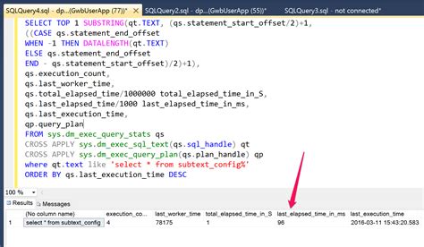 how to measure real world sql query performance for asp
