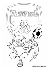 Arsenal Coloring Pages Soccer Spongebob Maatjes Playing Sandy Logo Football Template Club Fc Madrid Barcelona Manchester Ac United Real Color sketch template