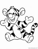 Baby Coloring Pages Disney Tigger Pooh Pdf Winnie Characters Disneyclips Print Cartoon Kids Twister Mister Club sketch template